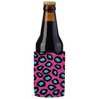 Pink Leopard Print Stubby Cooler - Standard thumbnail