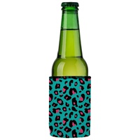 Teal Leopard Pattern Stubby Cooler 2-Pack - Standard thumbnail