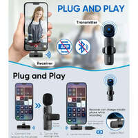 Hridz K9 Wireless Rechargeable 1 in 1 Type-C Microphone For Podcast Recording Interview thumbnail