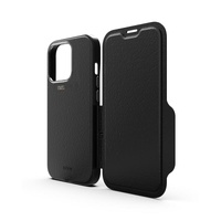 EFM Monaco Leather Wallet Case Armour with D3O 5G Signal Plus for iPhone 13 Pro (6.1" Pro) - Black thumbnail