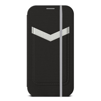 EFM Miami Leather Wallet Case Armour with D3O For iPhone 13 Pro Max (6.7") - Smoke Black thumbnail