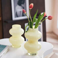Zucca Glass Vase Grey thumbnail