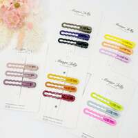 MANGO JELLY Gloss Glaze Wavy Hair Clips - Latte - Twin Pack thumbnail