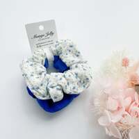 MANGO JELLY Scrunchies 2P - Royal Blue thumbnail