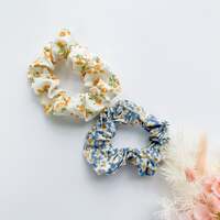 MANGO JELLY Scrunchies 2P - Summer flowers thumbnail