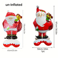 Extra Large Standing Santa Claus Foil Balloon thumbnail