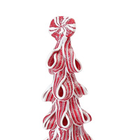 Desktop Miniature Christmas Tree with Candy Cane Top thumbnail