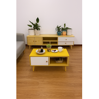 NNECN Modern Living Room TV Stand Table Set thumbnail