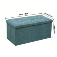 NNETM Durable Morandi Green Storage Stool thumbnail