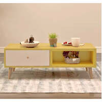 NNECN Coffee Table with Storage Drawer and Open Shelf thumbnail