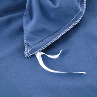 100% cotton Premium Doona Duvet Quilt Cover Set with Soft Pillowcases - Blue-Double thumbnail