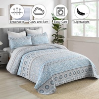 Joyful Quilted coverlet and pillowcovers set: Brighten Up Your Bedroom - Queen size thumbnail