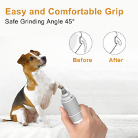 Rechargeable Pet Nail Grinder with Quiet Motor and LED Lights- USB Charging, Two-Speed Settings thumbnail