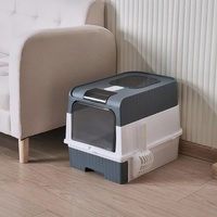 Large Enclosed Cat Litter Box with Drawer and Scoop - Odor Control, Removable Tray, Easy Clean Design thumbnail
