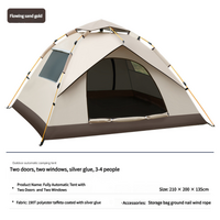 210*200*135cm Outdoor Family Instant Ultralight Portable Folding Popup Waterproof Oxford Fiberglass Automatic Tent For Camping Events thumbnail