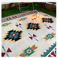 2pcs pack set 90*210cm Bohemian Picnic Blanket, Waterproof Camping Blanket, Outdoor Rug for Camping, Picnic, Beach thumbnail