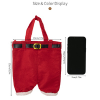 6pcs Small one Christmas Decoration Supplies, Christmas Pants, Gift Bags, Small Pants Candy Bags, Tote Bags, Wine Bottle Sets, Coke Bags thumbnail