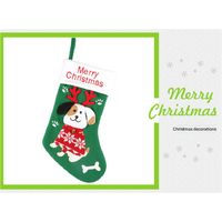2pcs cute dog christmas stockings cartoon christmas socks gift bag christmas decoration socks christmas tree pendant thumbnail