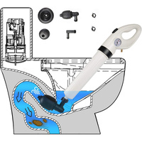 Powerful Air Drain Blaster Plunger for Toilet, Sink, and Floor Drains thumbnail