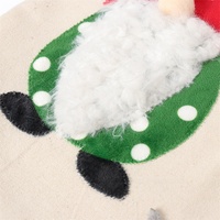 Christmas Gnome Stocking with Red Striped Hat and Decorations - Holiday Decor (3 pieces) thumbnail