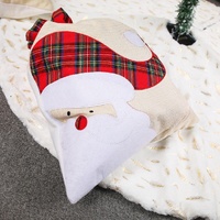 Large Santa Claus Gift Bag with Drawstring Closure - Plaid Christmas Sack for Holiday Presents (3 pieces) thumbnail