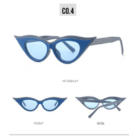 Retro Cat-Eye Sunglasses - Stylish Blue Vintage Frames for Women thumbnail