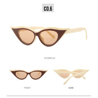 Retro Cat-Eye Sunglasses - Stylish Apricot Vintage Frames for Women thumbnail
