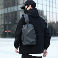 Multifunctional Crossbody Chest Bag | Stylish and Practical Shoulder Backpack for Everyday Use (Black) thumbnail