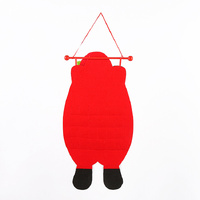 Santa Claus Advent Calendar - Felt Christmas Countdown with 24 Pockets for Kids thumbnail
