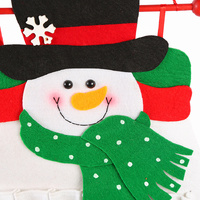 Snowman Advent Calendar - Felt Christmas Countdown with 24 Pockets for Kids, Wall Hanging Decor thumbnail