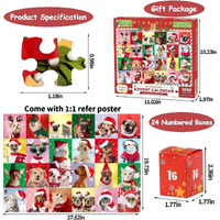 Christmas Advent Calendar 1008-Piece Puzzle | Santa's Village Holiday Countdown GL-117 thumbnail