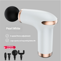 Classic White Massage Gun - 6-Speed Deep Tissue Massager with 4 Professional Massage Heads thumbnail