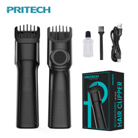 PRITECH Adjustable Length Hair Trimmer - USB Rechargeable Grooming Tool with DLC Coated Blade thumbnail