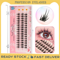 6 set Different sizes Natural Segment Cluster Eyelashes - Ultra-Thin Invisible Band, Perfect for Beginners, DIY Lash Extension thumbnail