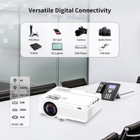 Portable Mini Projector with Multi-Interface Connectivity for Home Theater and Business Use with Wi-Fi Connectivity thumbnail