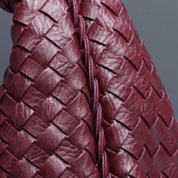 Lotus purple Elegant Woven PU Leather Hobo Bag - Stylish Large-Capacity Shoulder Handbag for Women thumbnail