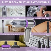 Gray ST-6653Plus Cordless Handheld Vacuum Cleaner - 16000PA Suction, 2000mAh Battery, Type-C Rechargeable thumbnail