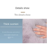 Gray Totoro Half-Enclosed Cat Bed - Soft Short Velvet Fabric with Sponge + PP Cotton Filling, S Size (28x28x30cm) thumbnail