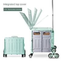 Nordic Grey Climbing Wheel Folding Cart - Compact and Durable for Outdoor Camping and Picnics thumbnail