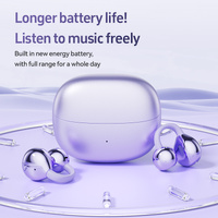 Purple M108 Spherical OWS Over-Ear Bluetooth Earphones - Stylish Design, Premium Sound, Wireless Convenience thumbnail