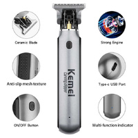KM-1757 Professional Hair Clipper - Electric Hair Trimmer for Carving, Styling & Precision Cuts thumbnail