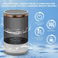 Black USB-Powered Automatic Makeup Brush Cleaner - Fast, Hygienic, and Easy-to-Use Brush Cleaning Machine thumbnail