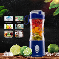 Black Portable Mini Juicer - Rechargeable Electric Fruit Juicer Cup, Compact & Convenient thumbnail