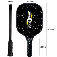 Bubble Hall Fiberglass Pickleball Paddle Set - Vibrant Design for Enhanced Gameplay thumbnail
