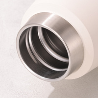 White 316 Stainless Steel 580ml Insulated Bottle - American Tapered Design, Outdoor Sports, Large Capacity Cola Water Flask thumbnail