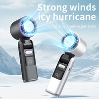 White Portable Handheld High-Speed Cooling Fan - Perfect for Outdoor Camping thumbnail