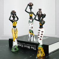 Green Women's Compassion 3-Pack - African-Style Home Decor Accents for Tabletop and Shelf Display thumbnail