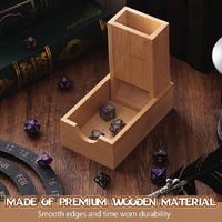 Portable Foldable Bamboo Dice Tower Set – Premium Wooden Dice Roller for Tabletop RPG and Board Games thumbnail