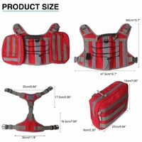 Red Dog Tactical Backpack Harness - Adjustable Outdoor Camouflage Saddle Bag for Dogs thumbnail