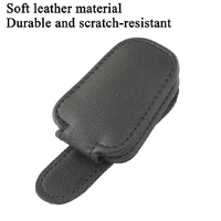 2pcs Beige Car Sun Visor Glasses Holder - Universal Sunglasses Clip for Secure Storage thumbnail